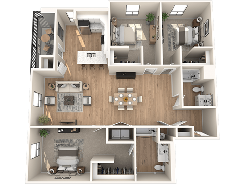C3.0 Floor Plan at Solace at Ballpark Village, Arizona